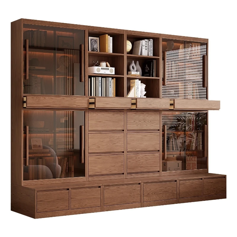 Bookcase, locker integrated, bookshelf, floor shelf