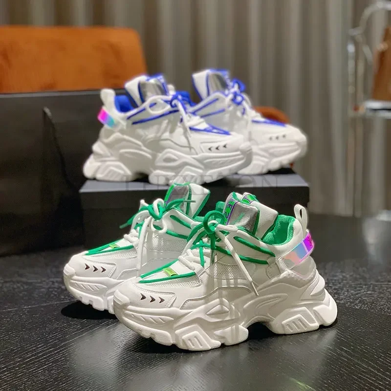 2023 new Women Chunky Sneakers Designers Fashion Brand  Casual  Shoes Woman Summer  Vulcanized Shoes