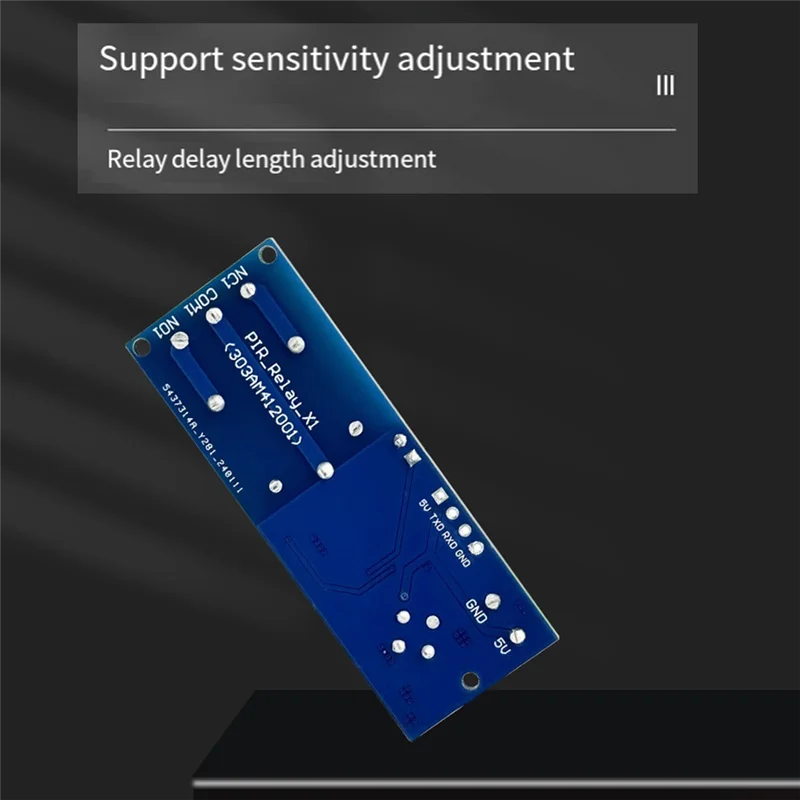 【Superdeals】Relay Module Human Body Infrared Sensing Single Module Delay Time Adjustable Dual Mode Multifunction Module