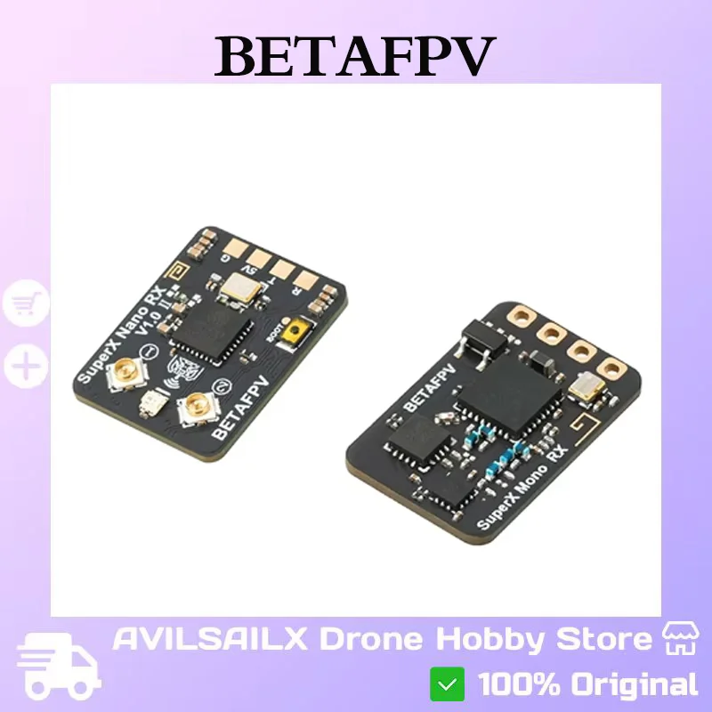 

BETAFPV SuperX Gemini-Xross Nano RX: Dual-Band 2.4G+915/868MHz & Mono, SuperG Compatible