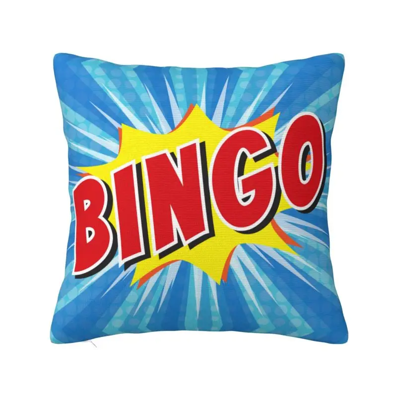 Custom Hot Game Bingo Throw Pillow Case Modern Cushion Cover Car Pillowcase