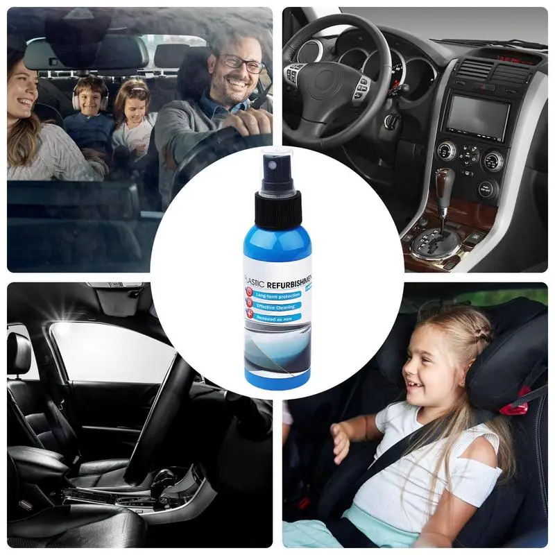 

Car Dashboard Restorer With Fine Fiber Towel 100ml Interior Coating Agent Car Detailing Cleaner Agent Spray For Air Outlet