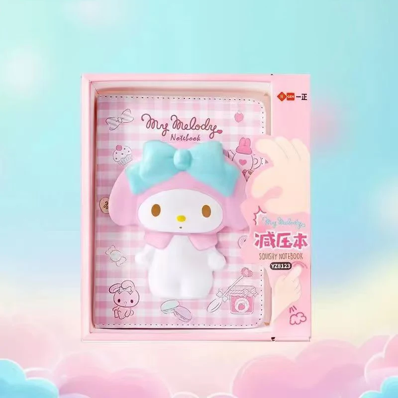 Sanrio Hello Kitty My Melody Cinnamoroll Stress relief notebook Stereoscopic notebook Kawaii notepad