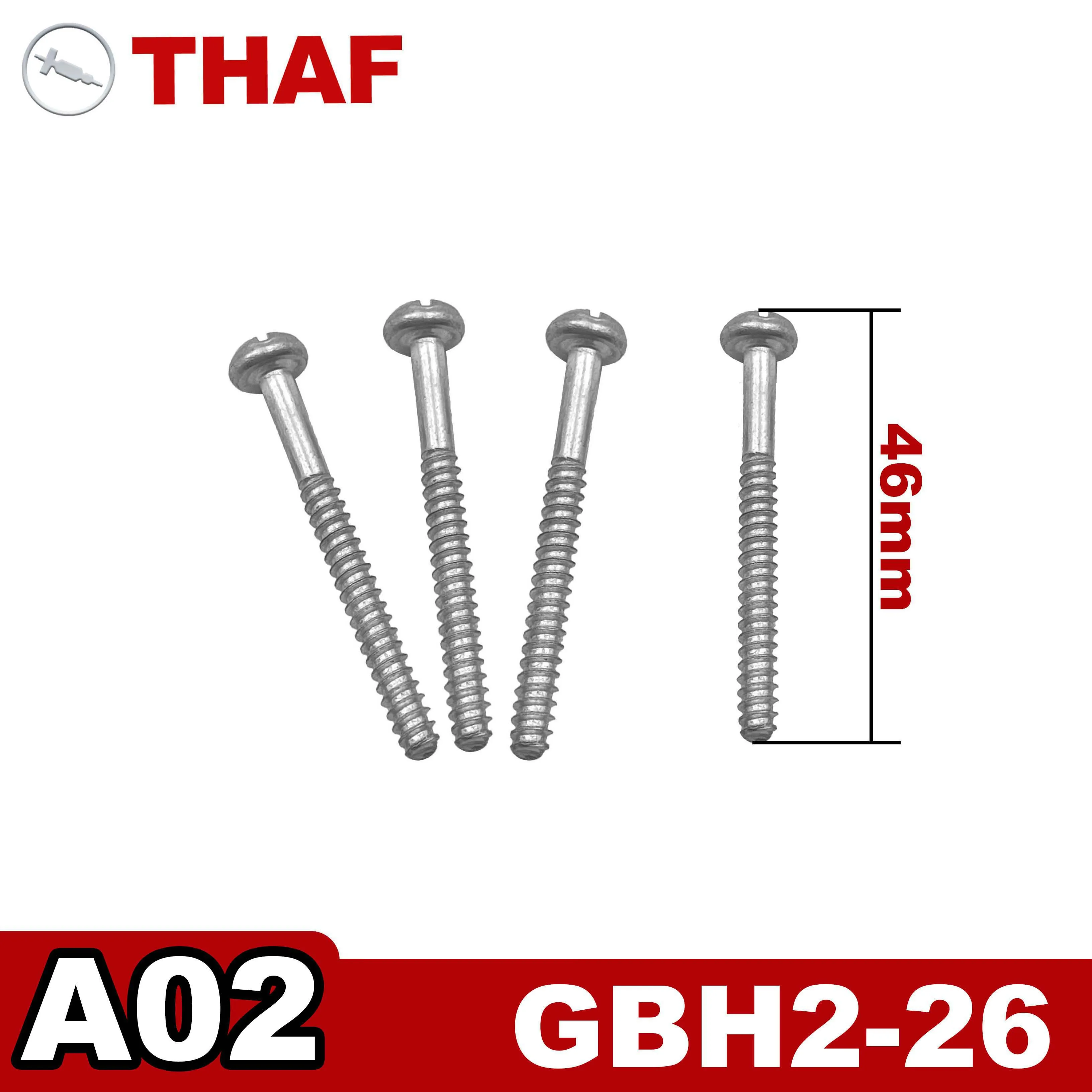 Thread-forming tap. Screw X4 Replacement Spare Parts For BOSCH Electric Rotary Hammer GBH2-26 A02