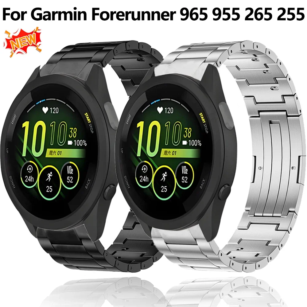 

Быстросъемный ремешок 22 мм 20 мм для Garmin Forerunner 165 55 245 645 255 265 955 965 Титановый браслет для Garmin Vivoactive 5 4