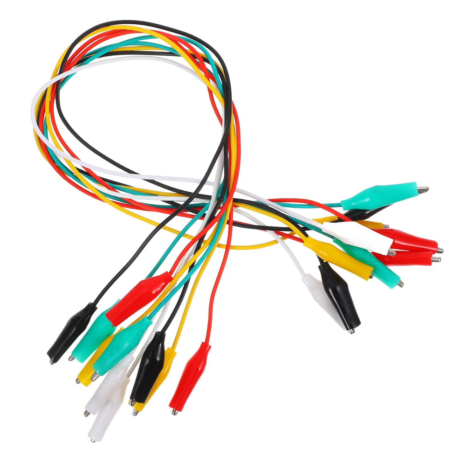 

10Pcs Alligator Clip Test Leads Versatile Banana Plug Compatible Test Cables for Electronic Parts Automotive Electrical Repair