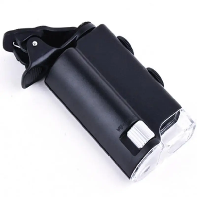 

60-100X Adjustment Handhed Portable Led Microscope Led Lighted Pocket Magnifier Jewelry Identification Mini Pocket Loupe