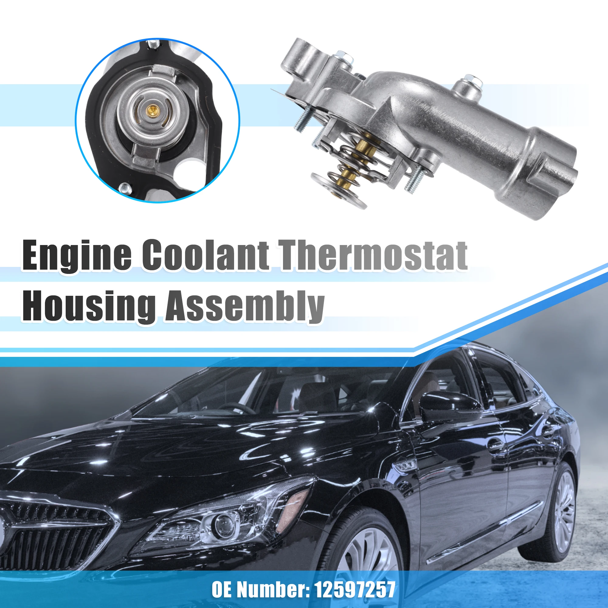 

Корпус термостата охлаждающей жидкости двигателя X Autohaux в сборе 12597257 для Buick Rendezvous 3,6 л