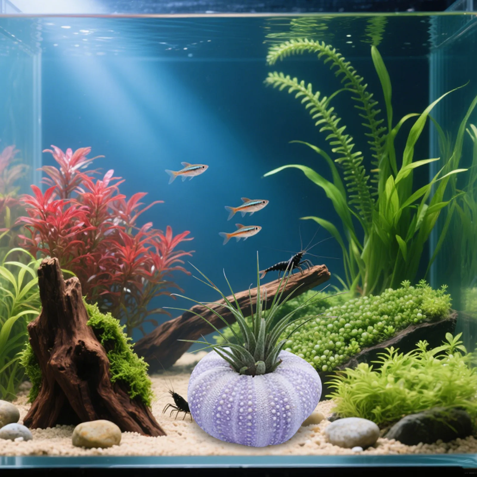 

6Pcs Sea Urchin Shell Craft Natural Aquarium Decoration Fish Tank Scenery DIY Home Desktop Decor Sea Urchin Decor