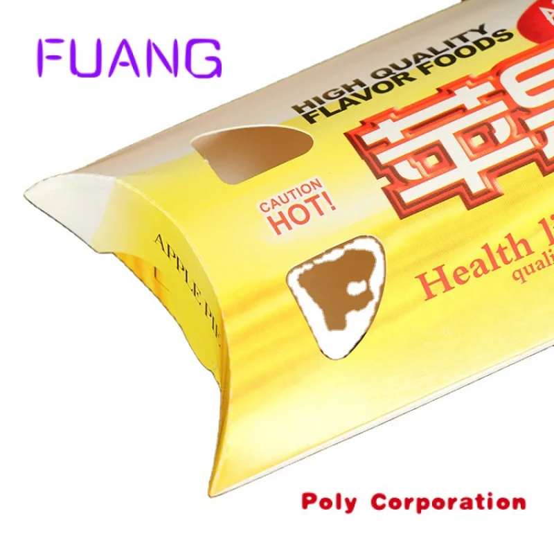 Custom 10x10x2,5 polegadas travesseiro forma krafy embalagem maçã abacaxi torta caixas branco