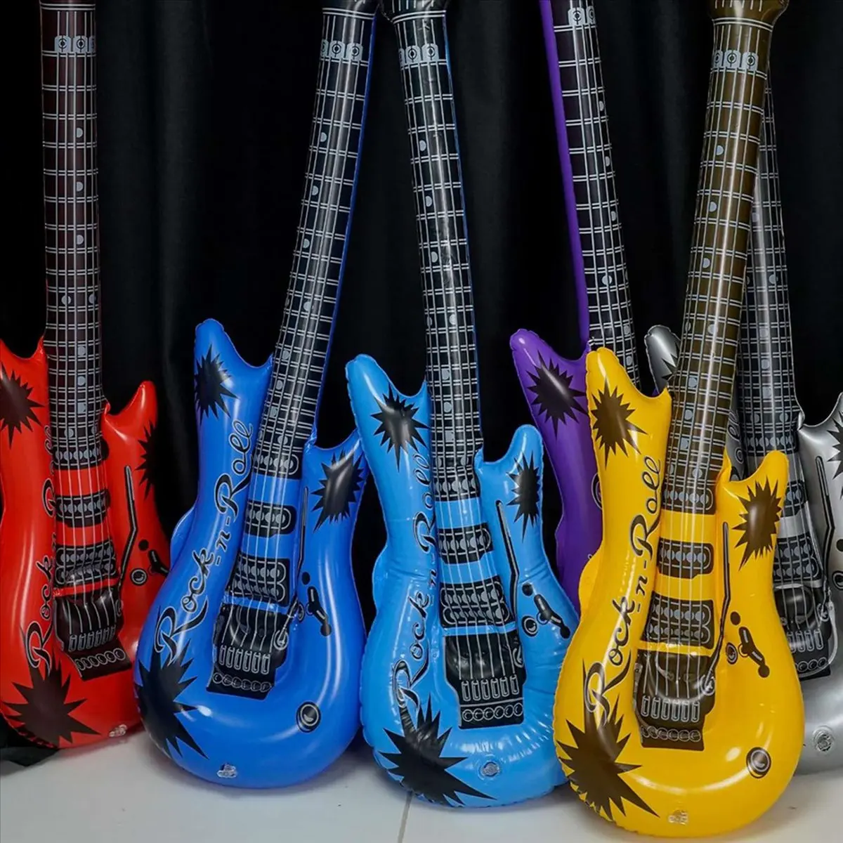 

Надувная гитара 40X, гитара-игрушка, идеально подходит для детских подарков и праздничных вечеринок