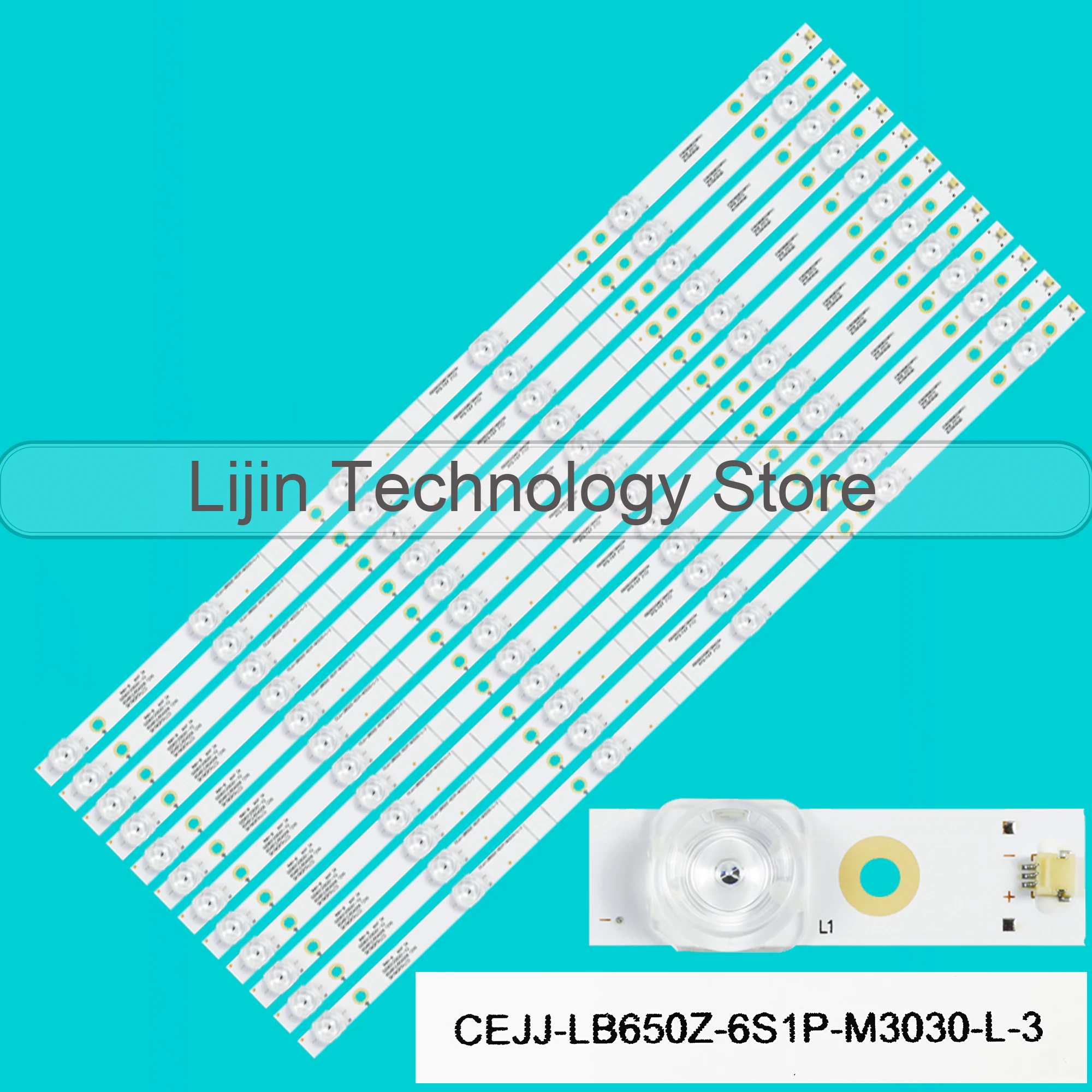 lampada tira conduzida para 65pud6794 77 65put6784 65pud6794 43 cejj lb650z6s1p m3030 r3 cejj lb650z 6s1p m3030 l 3 12 pecas 01