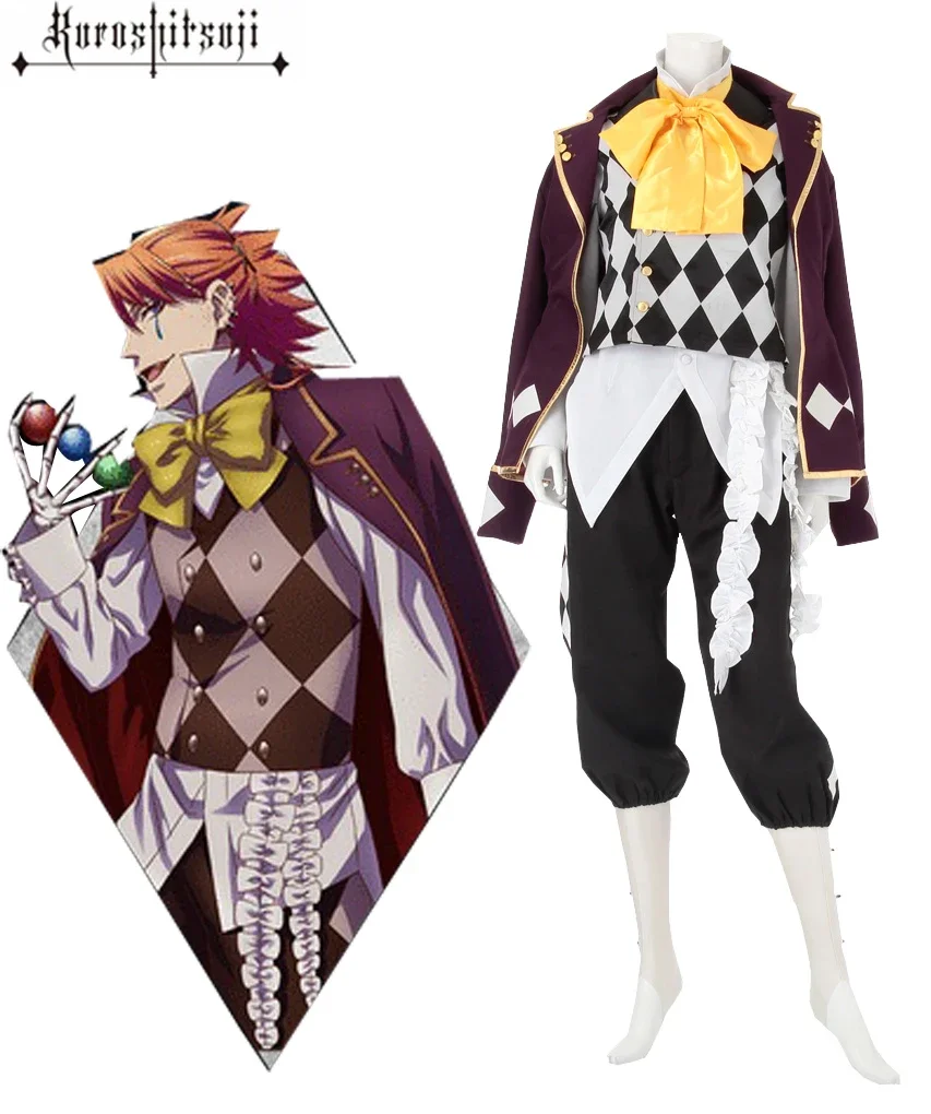 

Black Butler Joker Cosplay Costume Custom Made Any Size Can Be Made