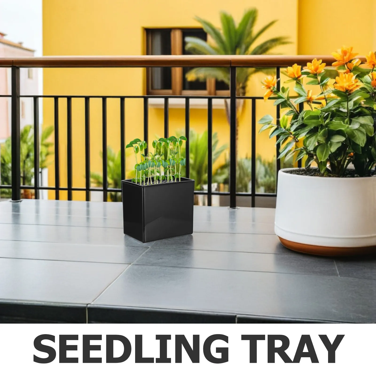 Hydroponic Plant Tray 96 Holes High Capacity Modular Hydroponic Growing Box for Indoor Vertical Gardening Balcony Space Saving