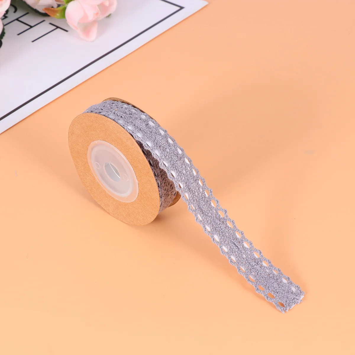 

4pcs 2 Yard Self-Adhesive Cotton Lace Ribbon For Diy Gift Wrapping Craft Party Decor Mixed Color Adhesive Ribbons Band Packaging