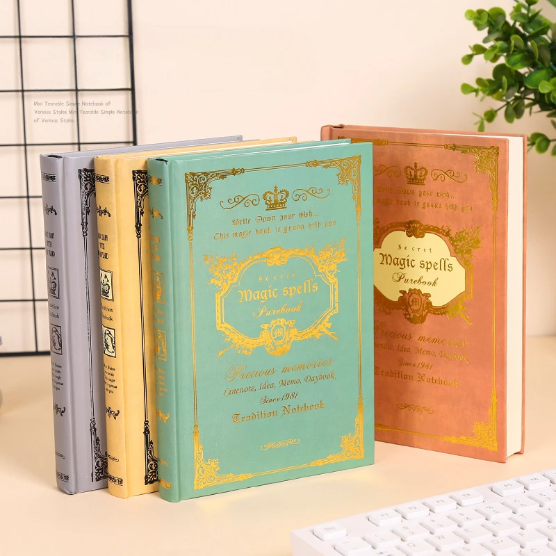 A5 Retro Magic Book Notebook Thickened Hard Faced Notepad European High Beauty Student Writing Stationery Office Accessories