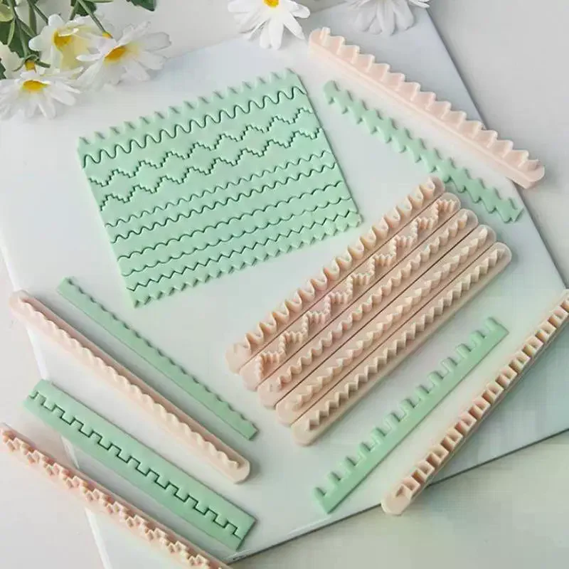 Geometric Jewelry Making Polymer Clay Cutter Lace Edge Pressing Mold Beginner Handmade Tool