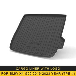 For BMW X4 G02 2019-2023 Car Cargo Liner box Mat TPE Anti-slip Trunk Mat Trunk Tray Carpet Interior Accessories