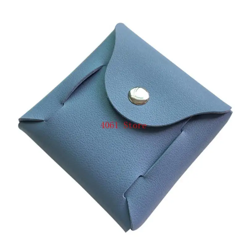 Leather Coin Change Holder Purse Vintage Credit Card Storage Bag