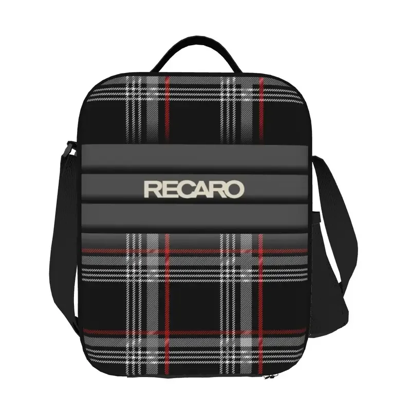 Recaros Logo Resuable Lunch Boxes for Women Multifunction Thermal Cooler Food Insulated Lunch Bag Office Work