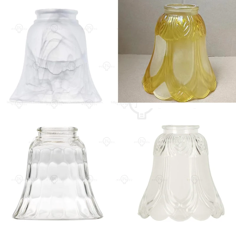 Ceiling Fan Glass Lampshade Replacement, DIY Glass Cover for Ceiling Light Wall Light Mirror Headlight Light Fixture Parts