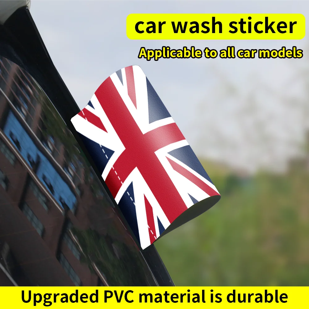 

England Flag Logo Stickers Car Window Trunk Label Wash Label Sticker Decal Waterproof Sunscreen Decor Sticker Auto Accessories