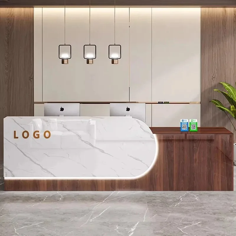 Dekoration, luxuriöser Empfangstresen, Schönheitssalon, moderner Kassierer, Business-Empfangstresen, Beauty Comptoire Acc Diego Lounge-Möbel