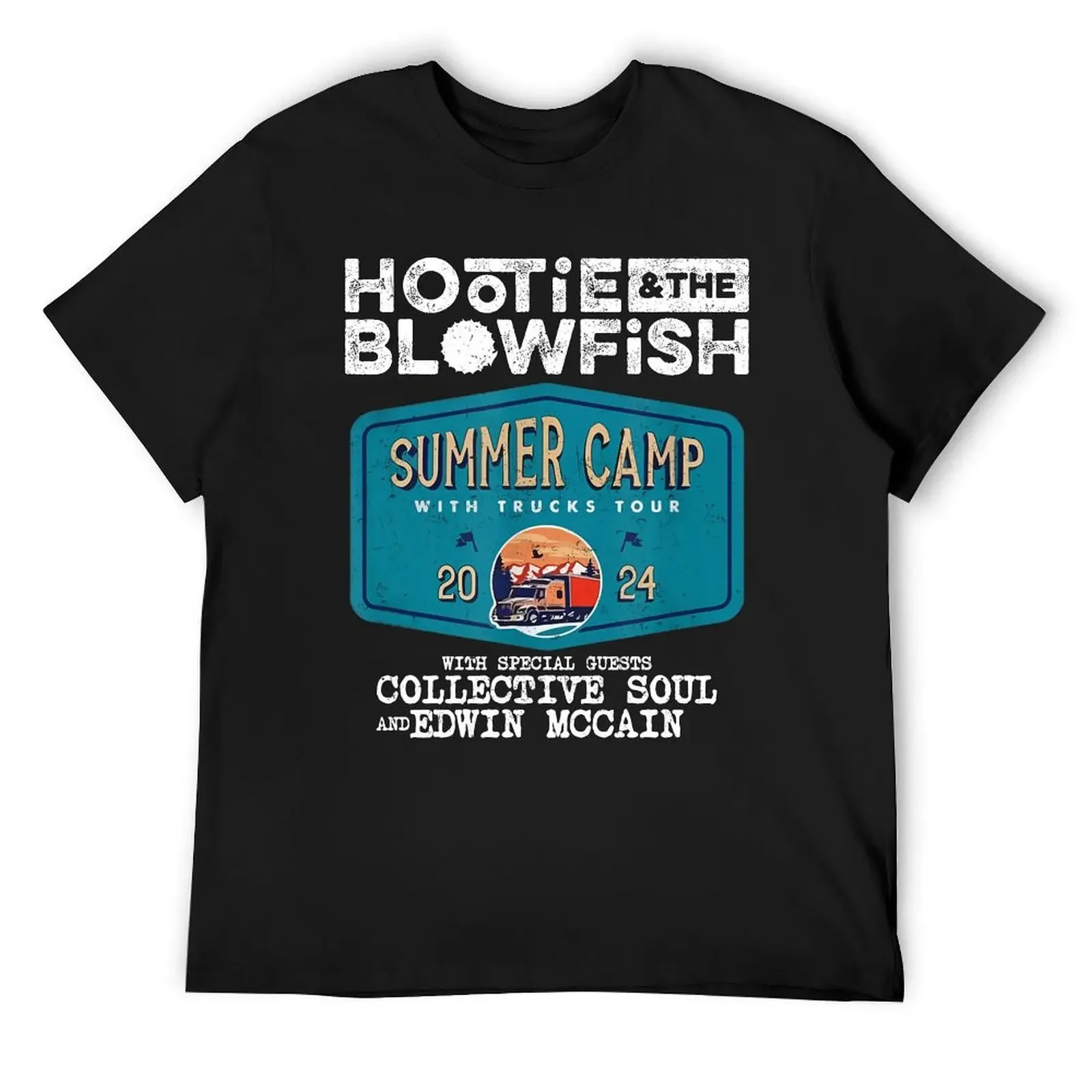 

Футболка Hootie And The Blowfish Summer Camp with Trucks, винтажные футболки, новое издание, блузка, летняя одежда, футболки для мужчин