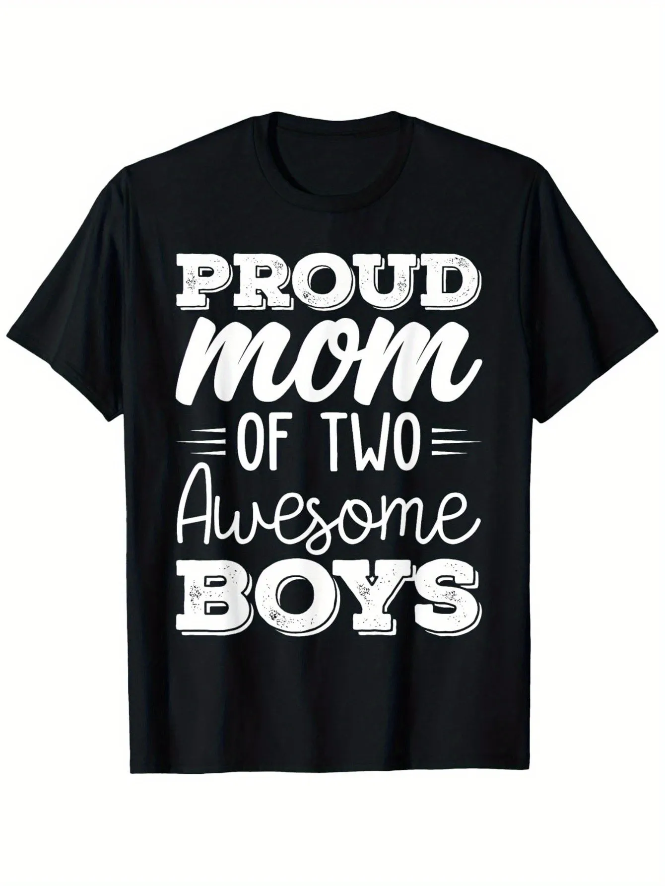 

Футболка ко Дню матери, удобный уличный повседневный топ, повседневная летняя одежда, футболка с круглым вырезом, мужская летняя одежда, слегка эластичная