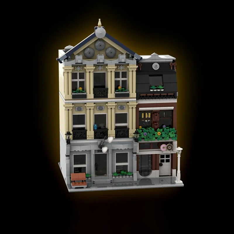 2433 個 MOC コールセンター警察署モジュラーモデルビルディングブロッククリスマスギフト建設組み立てる DIY おもちゃレンガ子供