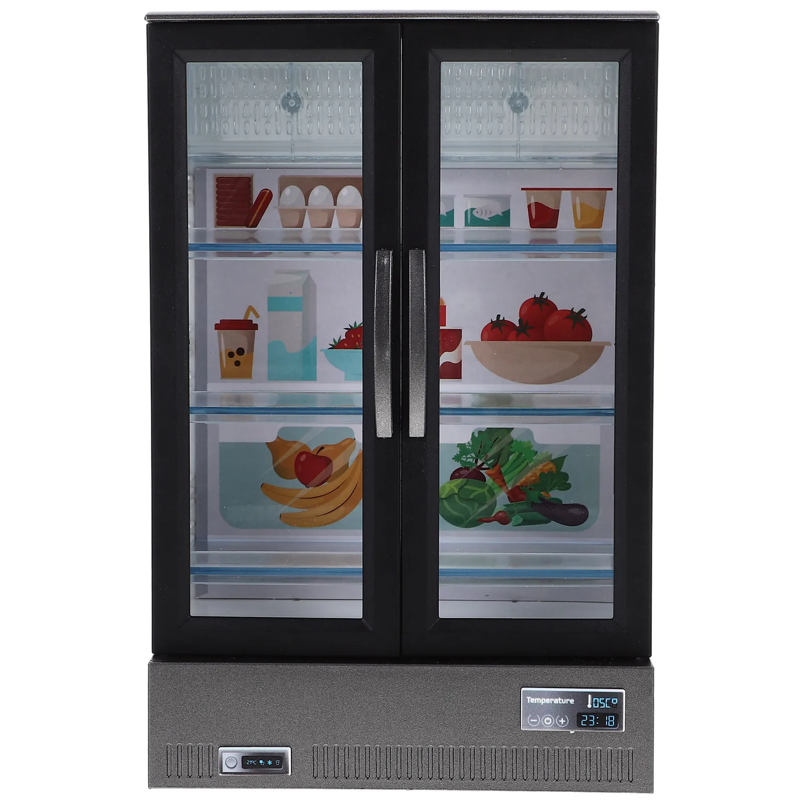 

Декор для мини-холодильника для миниатюрной кухни, мебель для мини-дома, миниатюрный холодильник с гладкой поверхностью, многофункциональный, для DIY