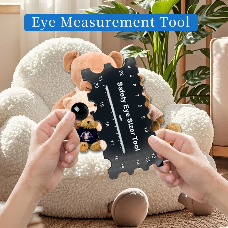 

2 шт. пластиковый безопасный инструмент для измерения размера глаз-4-32 мм для плюшевых игрушек, вязания крючком и изготовления амигуруми