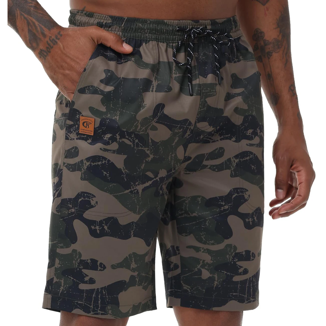 Summer Men\'s Casual Camoufla Shorts Jogging Running Basketball Sport Shorts Athletic Pants for Camping Jogging