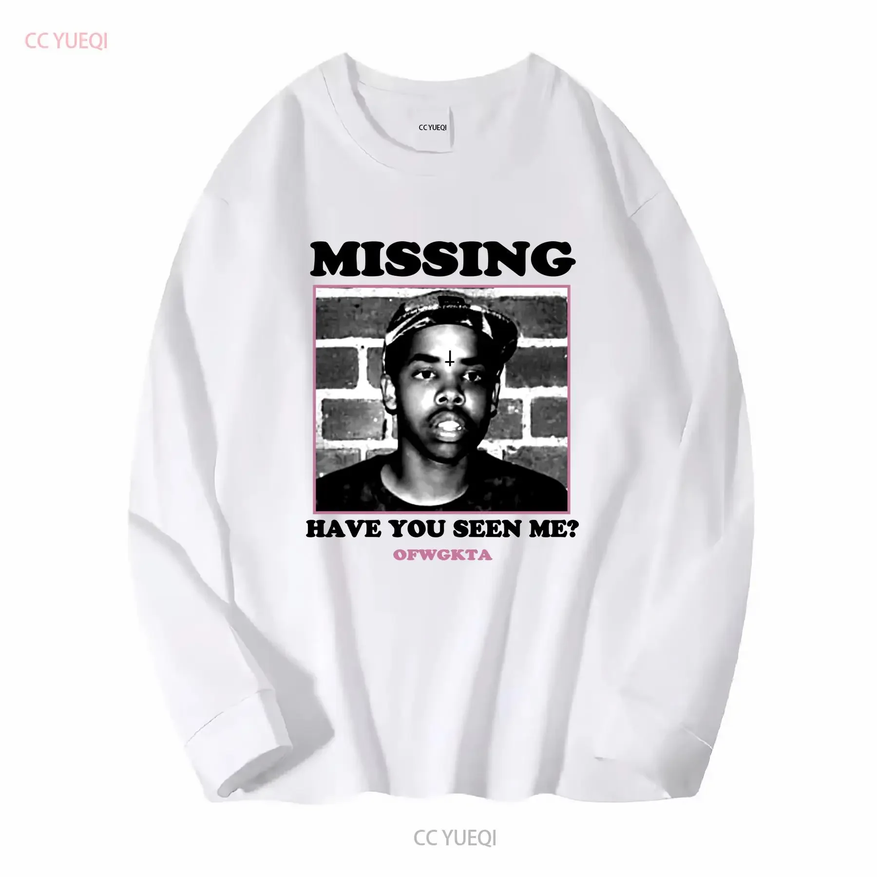 Earl SweaT T Shirt Missing Have You See Me Heavy Cotton maniche lunghe o corte vintage Lavato Morbido Comodo homme Versatile