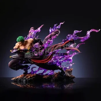 GK One Piece Draw Knife Roronoa Zoro Figurka akcji z 2 głowicami Kolekcja 20 cm Drift Zoro Nika Luffy Figurka Model Zabawki