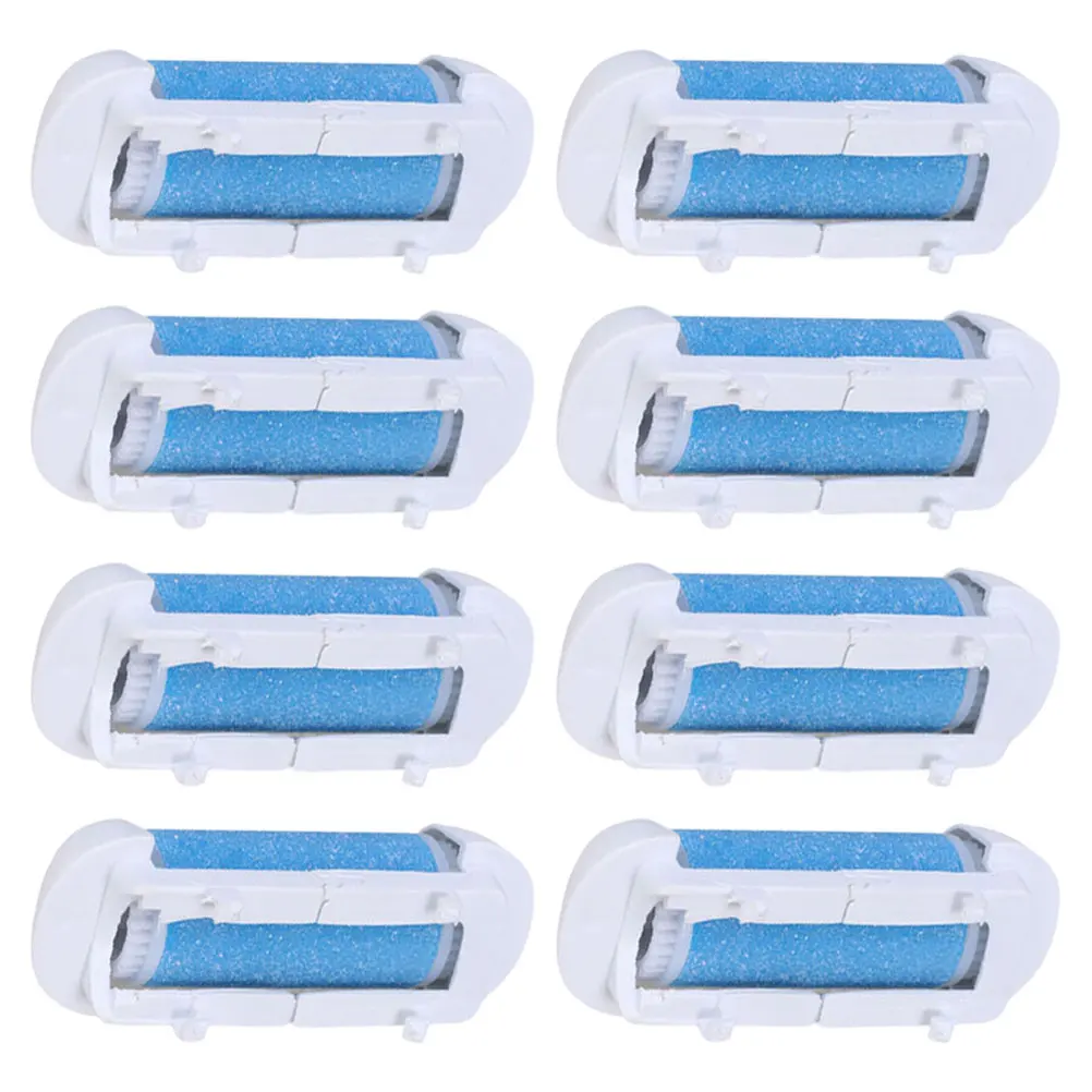 

8 Pcs Foot Grinder Accessories Electric Callus Remover Replacement Roller Refill Grey Dead Skin Tools Pedicure Supplies File