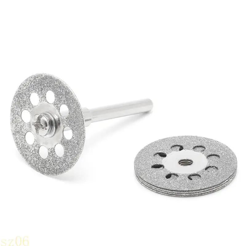 Q2Q4 5pcs Diamonte Cutting Disc Grinding Wheel Drill Circular Blade Tool