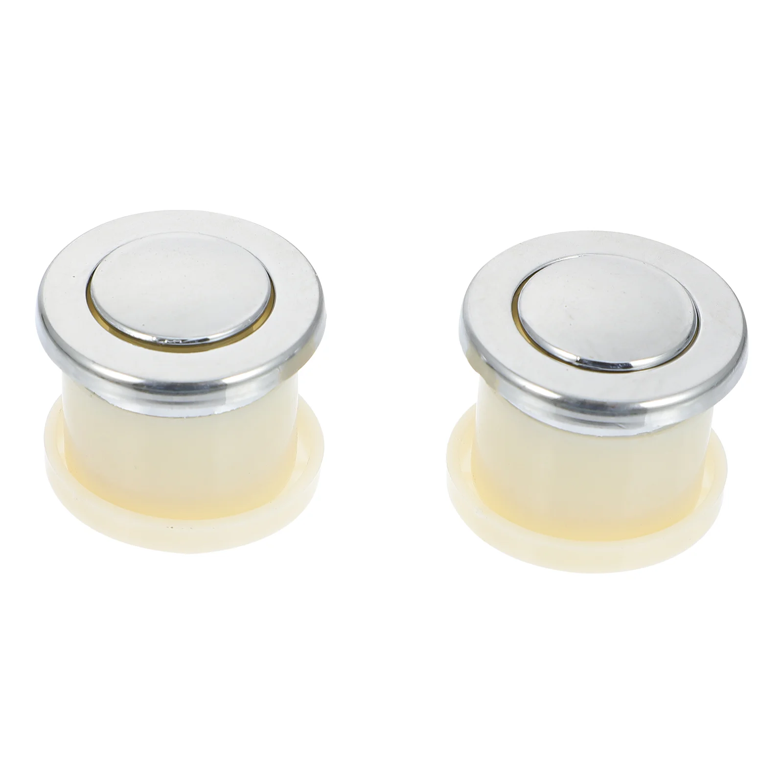 

2 Pcs Bouncing Handle Spring Hidden Pull Door Brass Unique Zinc Alloy Drawer Knobs Embedded Retractable