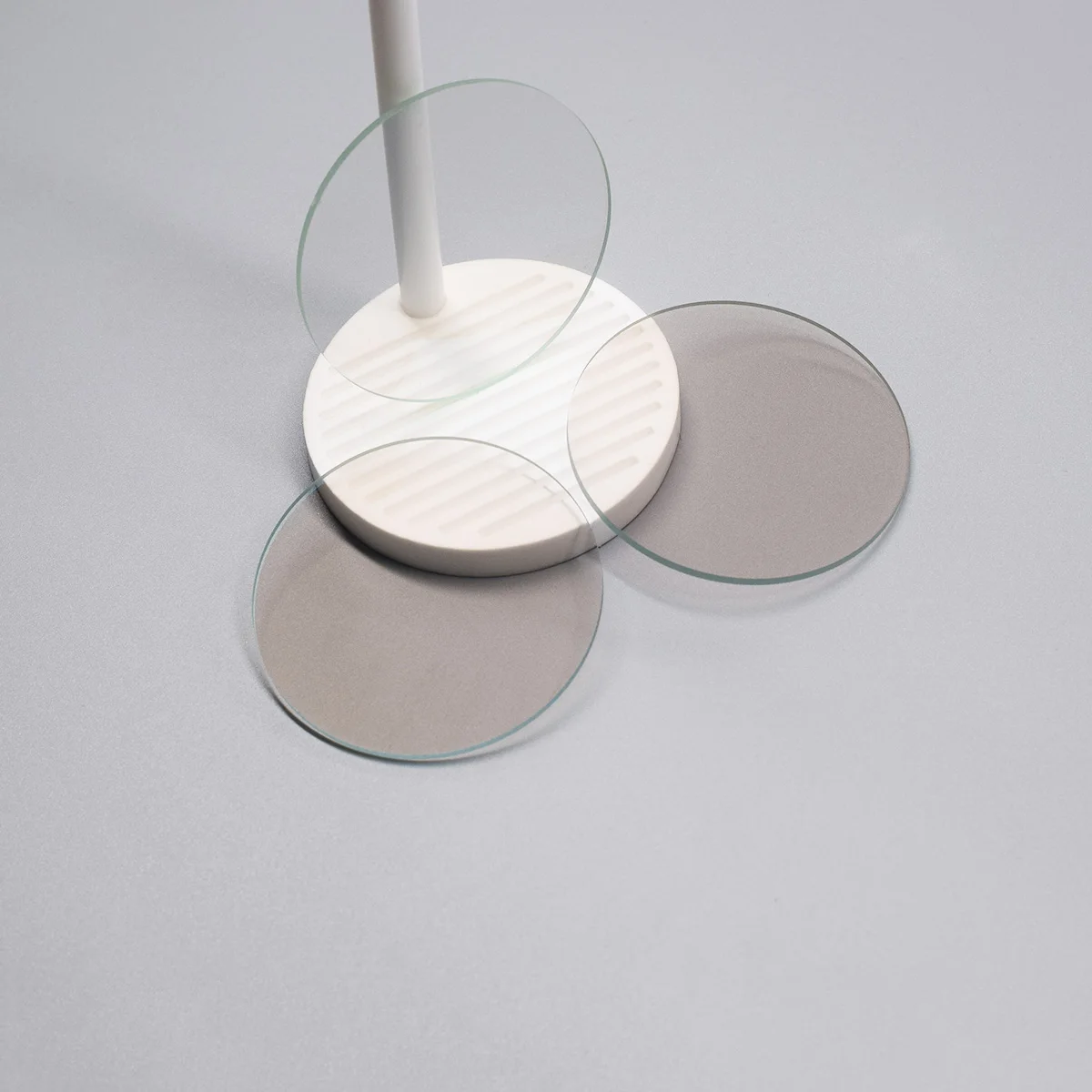1pc D100mm Round FTO Conductive Glass Wafer Plate Lab FTO Coated Optical Glass Sheet Custom Size 7/14Ohm/Sq