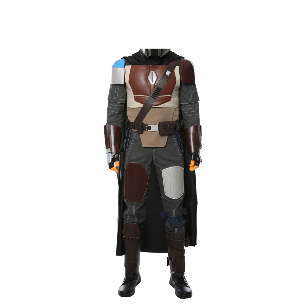 Din Cosplay Djarin Costume Top Pants Cloak Movie Space Battle Outfit Adult Men Women Disguise Role Play Halloween Carnival Suit