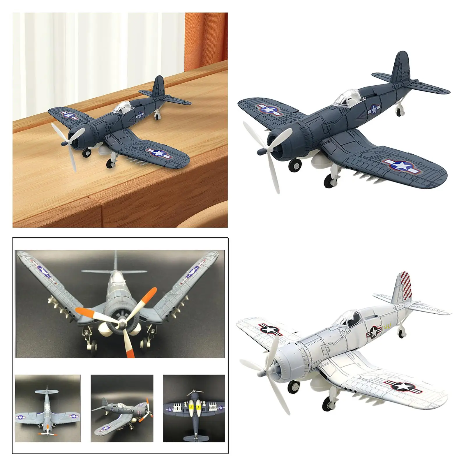 1:48 Scale Usa Fighter Building ชุด Desktop Decor การศึกษา DIY เครื่องบิน