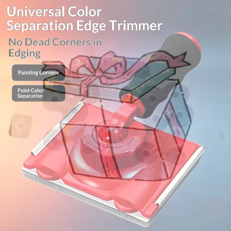 【CCA】1 Set Wall Ceiling Corner Trimmer Color Separator Professional Multifunctional Latex Paint Edger Brush Wall Painting Tools
