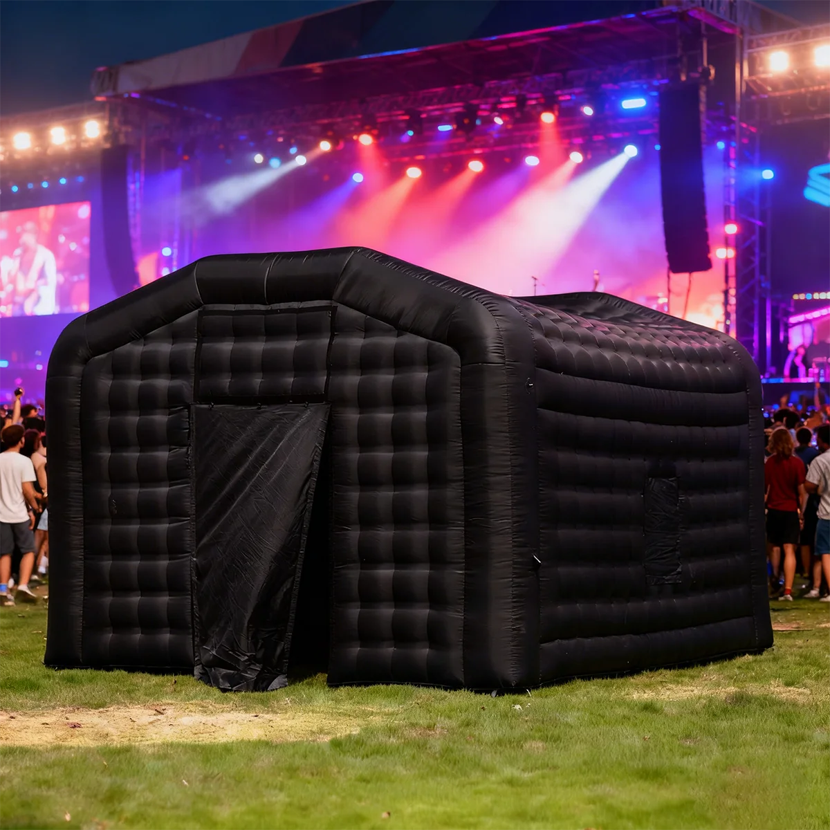 Tienda inflable para discoteca, tela Oxford, 18x16x12 pies, cubo para niños y adultos al aire libre, tienda inflable para fiesta y Club nocturno