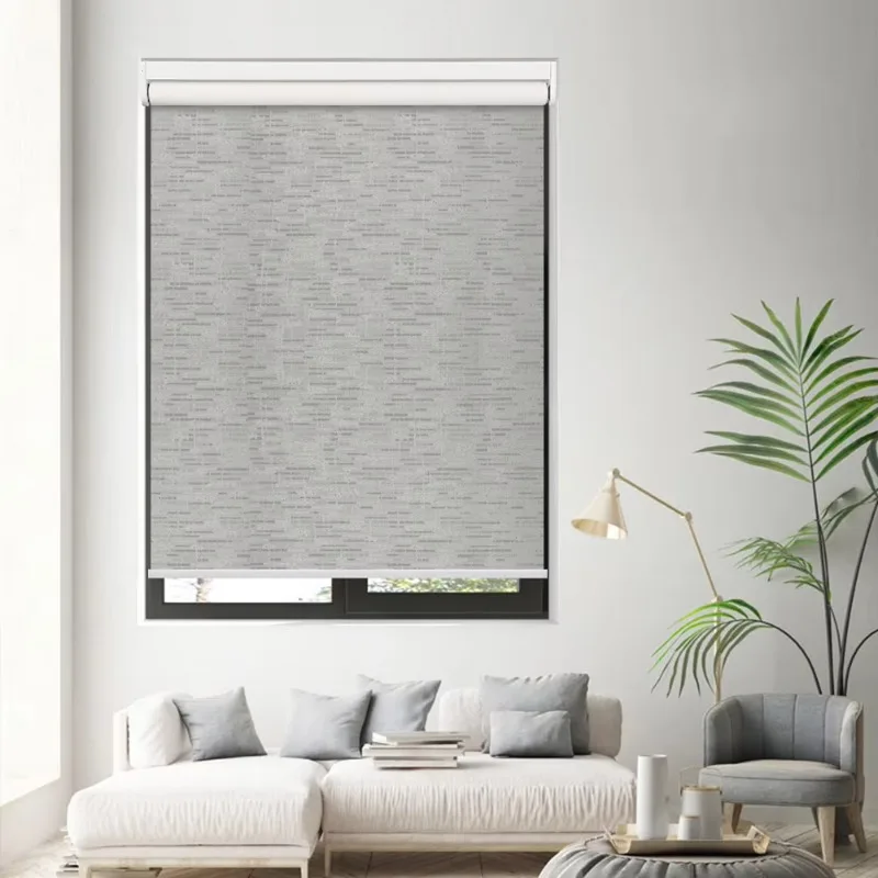 

Window Blinds Rechargeable Motorized Roller Blinds with Removable Battery Customized Roller Shades for Windows