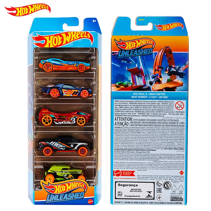 Nouveauté Original roue de vent et de feu petite voiture de sport 5 petites voitures piste de course voiture alliage jouet voiture modèle 1806 cadeau d'anniversaire