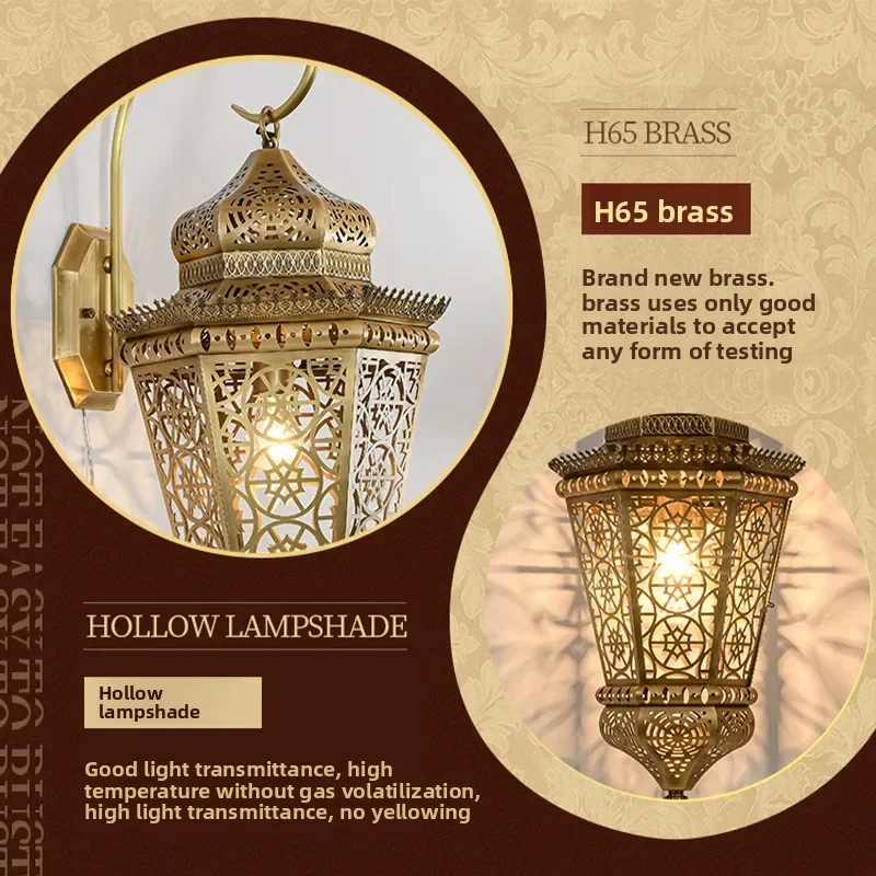 Classic hollow carving, living room chandelier villa, bedroom dining room showroom features, chandelier South East Asia
