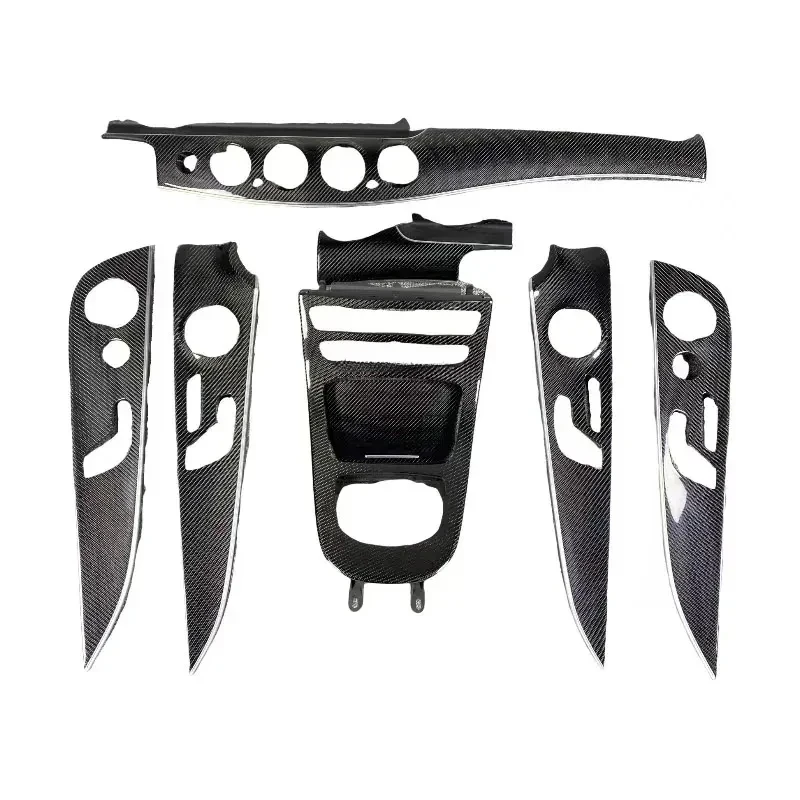 

Прямые поставки с завода: Комплект карбоновых элементов интерьера для W213 2016-2023, приборная панель