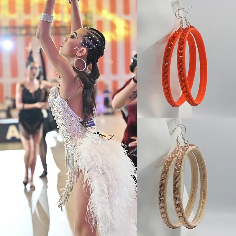 

аксессуары для латинских танцев по индивидуальному заказу с разноцветными бриллиантовыми наклейками серии антистандальных соревнований для школы выступлений