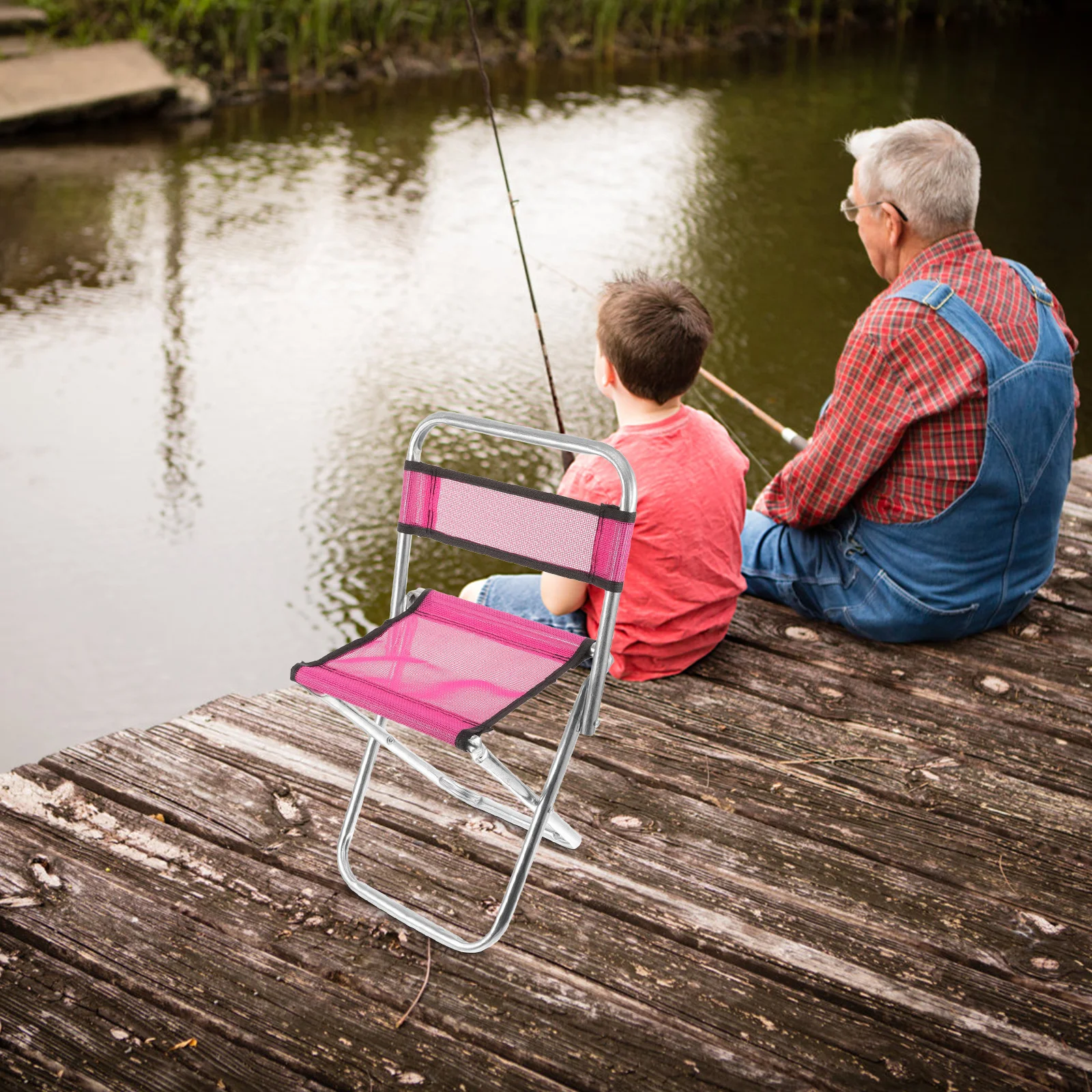 

Fishing Chair Portable Foldable Small Folding Camping Chair Lightweight Compact Outdoor Stool Camping Chairs Folding Chairs