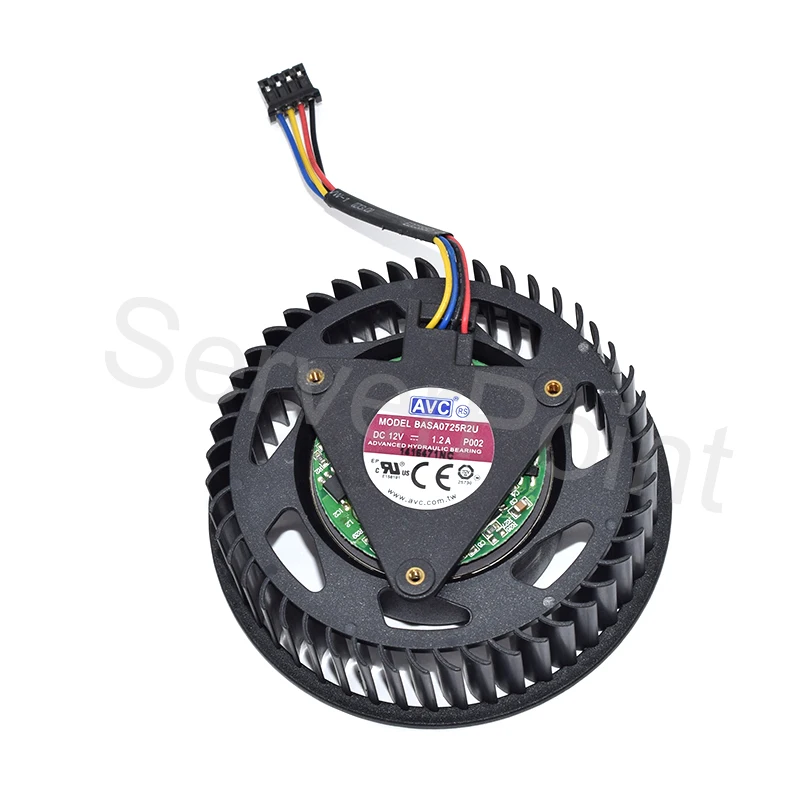 Well Tested Cooling Fan BASA0725R2U P002 DC 12V 1.2A 4-Wire For CORSAIR HD5970 HD4870 HD5850 HD5870 HD4890 Graphics Video Card